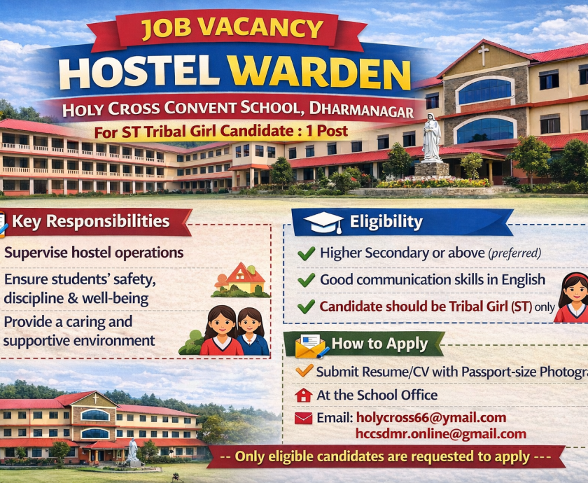 Vacancy for Hostel Warden